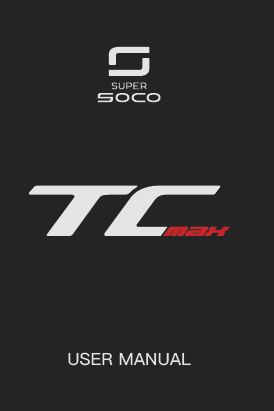 Super Soco TC Max Owner’s Manual